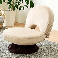 Yamazen WHKC-46 (SBE) Rotating Chair, Foldable, Compact, Width 18.9 inches (48 cm), Easy to Carry, 3