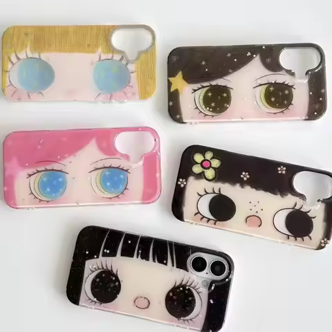 Kawaii Girl Big Eyes Phone Case for Infinix Hot Note Zero 50x 50 40 30 12 12i Smart 9 8 7 6 GT 30 Pl