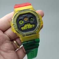 G Shock Rasta DW5900 Tapak Kucing Jam tangan G shock Jam Tapak Kucing Rasta Jelly Jam g shock Autoli