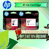 HP 47 Black/Color Original Ink Cartridge 6ZD21AA/6ZD61AA