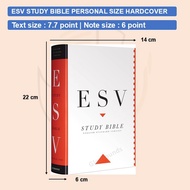 ESV Study Bible Personal Size | Text size 7.7 (small) | Hardcover