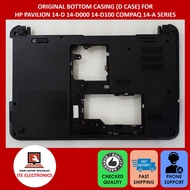 ORIGINAL HP PAVILION 14-D 14-D000 14-D100 COMPAQ 14-A CQ14-A SERIES BOTTOM COVER D CASE 747236-001