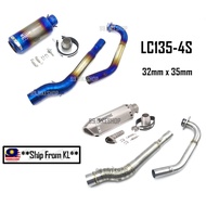 Yamaha Lc135 Front Manifold Exhaust Full System LC135 4s v1 v2 v3 v4 v5 v6 32mm 35mm SC PROJECT