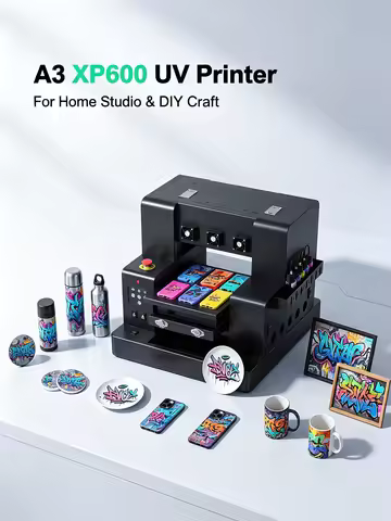 For Epson XP600 A3 UV Printer with XP600 Printhead UV Flatbed Printer A3 UV Sticker Printer For Bott