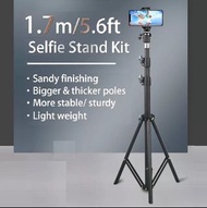 1.7M 穩定輕便加厚桿自拍支架套件三腳架  fgackp 1.7M Stable Light Weight Thicker Poles Selfie Stand Kit Tripod 補光燈自拍器 