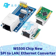 1-5PCS W5500 Chip New SPI to LAN/ Ethernet Converter TCP / IP 51 / STM32 microcontroller program ove