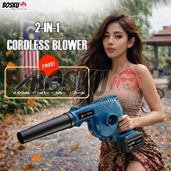 BOSKU 2-in-1 Cordless Blower Vacuum Variable Speed Blower Vacuum Power Boost Blower Leaf Wind Blower