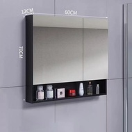 KEKE Wooden intelligent defogging mirror cabinet bathroom wall cabinet makeup mirror cabinet storage cabinet