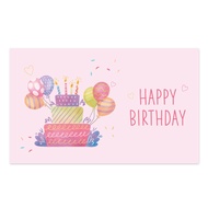 50 Pieces/Pack Happy birthday Happy birthday Baking Cake Gift Packaging Gift Box Card Greeting Card