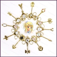 hj7 FAIRY TAIL Keychain Anime Zodiac Spirit Keyring Aquarius Capricorn Virgo Loke Cosplay Key Chain 