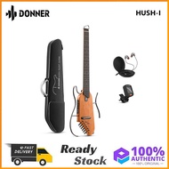 Donner Travel Guitar HUSH-I Headless Silent Guitar, Removable Frames Ultra Light Acoustic Electric G