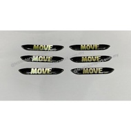 Daihatsu Move L900 RS /Peanut /Kenari Rear Bumper Step Garnish Chrome Replacement Sticker Emblem Log