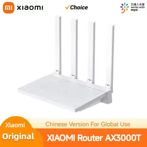 Xiaomi AX3000T Router WiFi 6 Gigabit IPTV Mesh Gaming Accelerator Repeater Signal Amplifier with 4 P