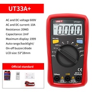 UNI-T UT33A+ UT33B+ UT33C+ UT33D+ Plus Mini Multimeter Digital Display Household Electrician Anti-bu