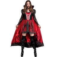 W-1543 | Vampire women adult costume halloween with cape | Adult women's vampire drakula costume