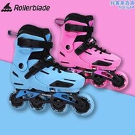 rollerblade apex溜冰鞋兒童平花輪滑鞋可調中大童女初學者