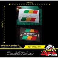 PROTON OLD LOGO 3 STRIPE STICKER #cuttingsticker #proton #saga #iswara #wira #satria #tiara #arena