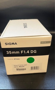 Sigma 35mm 1.4 DG Art Lens - L mount for Lumix Leica
