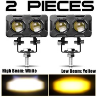 ORIGINAL LAMPU LED LASER SQL 3 MATA FOGLAMP LED SUPERBRIGHT 45 WATT/ 2 Mata 2 Warna LampuTembak Lase