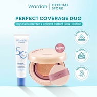 Perfect Coverage Duo - Physical Sunscreen + Colorfit Cushion, Protection SPF 50+ PA++++ and 24H Comp