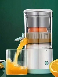 1入2023新款家用便攜式小型榨汁機,分汁機,無線充電多功能電動檸檬,橙汁等榨汁機
