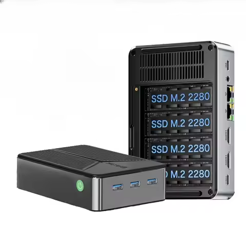 G9 dual system NAS mini host inter N150 miniPC four hard disk, dual 2.5G network port
