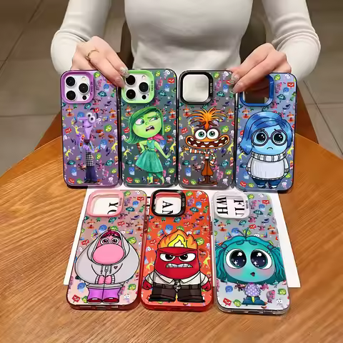Hot Cute Insides Out 2 Case for VIVO Y16 Y17S Y21 Y22S Y27 Y50 Y91 Y93 V23 V25 V27 V29 S1 Pro 5G Mat