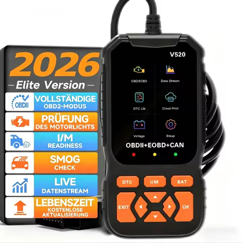2026 New V520 Obd2 Diagnostic Scanner, 8 Languages Car Code Reader, Enhanced Engine Fault Code Detec