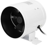 6inch 45w Round Duct Fan Booster Adjustable Speed Exhaust Ventilator Vent Air for Window Wall Bathroom Toilet Kitchen