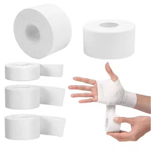 3Rolls 2.5cm/3.8cm/5cm x 9.1m Sports Tape - Breathable Athletic Tape for Boxing,Wrist/Ankle Support,