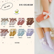 BOHOPANNA BOW SOCKS / BOW SOCKS BOHOPANNA / RUFFLE SOCKS / CHILDREN'S RIBBON / GIRLS' SOCKS