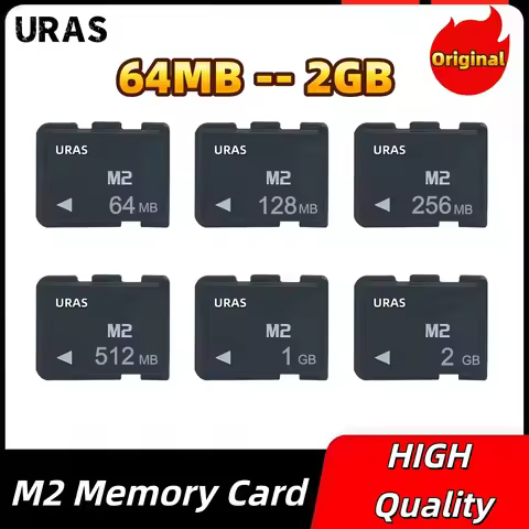 URAS Original M2 Memory Card 1GB 2GB 4GB 8GB Micro into Memory Stick Pro Duo MS PRO DUO for Sony Eri