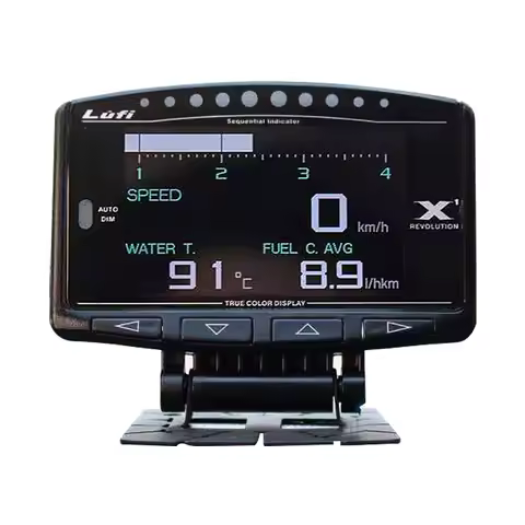 Lufi X1 gauge Automobile smart OBD 2 auto meter speedometer Mini lufi X1 digital Oil pressure turbin
