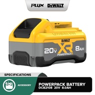 Dewalt DCB2108-B1 20V 8.0 Ah Li-Ion Battery Pack, Power Indicator, 1pc ( DCB2108 )