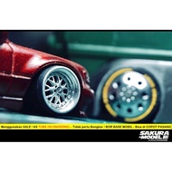 SAKURA Rubber Tire BBS LMR MODEL 10mm LONG AXLE + TYREBOMB
