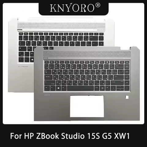 New Original Laptop US Latin Russian Keyboard For HP ZBook Studio 15 G5 XW1 Palmrest Upper Cover Top