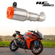 Slip-On Motorcycle Exhaust Muffler with  Link Pipe For KTM RC390 2022-2024  RC 390 exhaust RC390 Muf