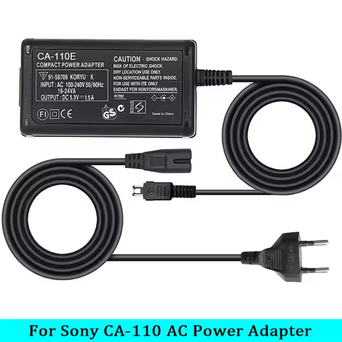 CA-110 AC Power Adapter CA110 Charger for Canon VIXIA HF R200 R20 R21 M500 M50 M52 R300 R30 R32 LEGR
