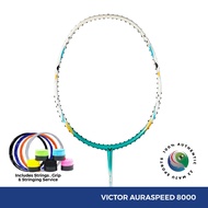 VICTOR Auraspeed 8000 4U / 5U Badminton Racket ARS-8000 R Freecore Racket