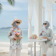 🇲🇾 Baju Aloha Hawaii Beach fashion Spring And Summer Dress Long Dress Beach Baju Pantai