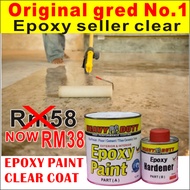 1L CLEAR EPOXY HEAVY DUTY PAINT / epoxy floor paint / cat epoxy lantai / epoxy primer floor / epoxy floor HEAVY DUTY