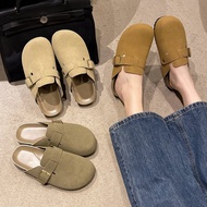 Large Size 35-45 Korean Fashion Casual Y2K Style Outdoor Slip-On Lazy Shoes Half Slippers Student Va