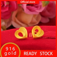 Gold 916 Original Malaysia Anting Anting Perempuan Earrings Women Subang Emas Korea Subang Emas 916 Gold Earrings Earing Set for Girls Subang Indian Jewellery Set