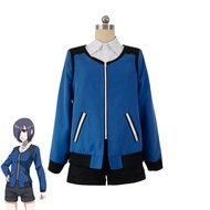 Anime Tokyo Cosplay - Kirishima Touka Punk Style Dark Blue Costume with Jacket and Shorts for Girls 