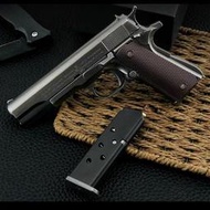 合金軍模 M1911大號玩具水槍 模型金屬仿真槍 鐵手搶 1:2.05可發射軟彈槍