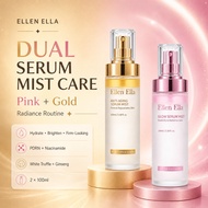 ELLEN ELLA Glow Anti‐Aging Serum Mist Duo Pack 100ml2 Facial Mist Spray Daily Facial Skincare