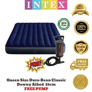 Intex Queen Inflatable Bed Travel Airbed Camping Bed Inflatable Mattress FREE pump-25CM HEIGHT