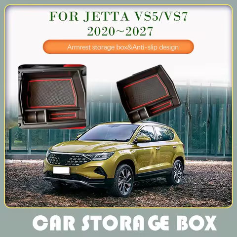 Car Storage Box For Volkswagen Jetta VS5 VW Jetta VS7 2020 2021 2022 2023 2024~2027 Anti-dirty Pad A