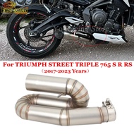 Slip On For TRIUMPH STREET TRIPLE 765 S R RS 765S 765R 765RS 2017 - 2023 Motorcycle Exhaust Escape 5