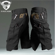 Eaglade Tactical Cargo Pants Shorts Men Women in Black J10